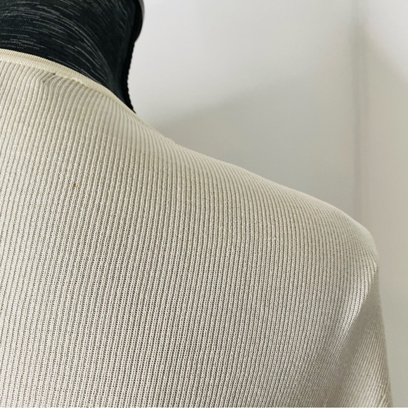 BCBGMaxAzria Ribbed Belted Ivory Cardigan - Picture 9 of 10